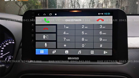 Màn hình DVD Android xe Hyundai Kona 2018 - nay | Bravigo Pro 2 